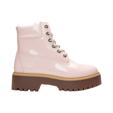 Timberland Wmns 6 Inch Stone Street Waterproof Boot 'Patent Leather - Light Pink'