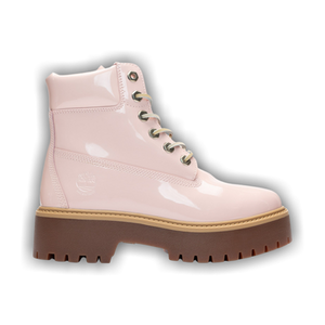 Timberland Wmns 6 Inch Stone Street Waterproof Boot 'Patent Leather - Light Pink'