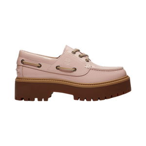 Timberland Wmns Stone Street Platform Boat Shoe 'Patent Leather - Light Pink'