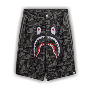 Adidas x BAPE Shark Denim Jorts 'Black'