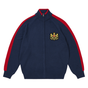 Palace Established Zip Funnel Knit 'Navy'