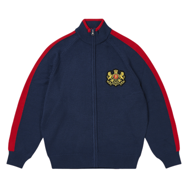 Palace Established Zip Funnel Knit 'Navy'