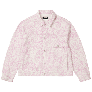 Palace Lace Bleached Denim Jacket 'Pink Denim'