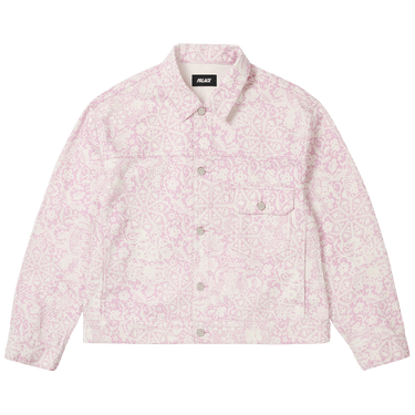 Palace Lace Bleached Denim Jacket 'Pink Denim'
