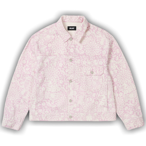 Palace Lace Bleached Denim Jacket 'Pink Denim'