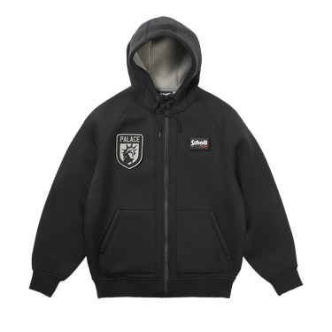 Palace x Schott Bonded Fleece Hood 'Black'