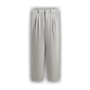 Kith Pinstripe Eli Pleated Trouser 'Light Heather Grey'