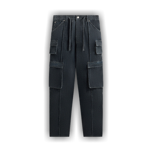 Kith Indigo Velour Zane Cargo Pant 'Placid'