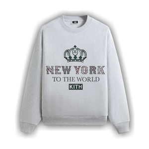 Kith Nelson Crewneck 'Light Heather Grey'
