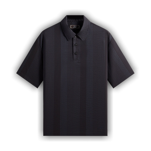 Kith Seersucker Harway Polo - Nocturnal 'Sandrift'