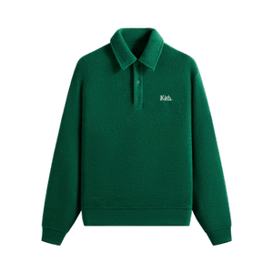 Kith Towel Boucle Long Sleeve Drew Polo 'Newt'