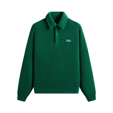 Kith Towel Boucle Long Sleeve Drew Polo 'Newt'