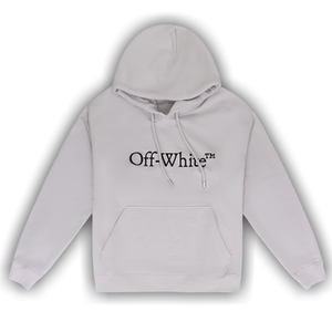 Off-White Light Stone Big Bookish Skate Hoodie 'Grey'