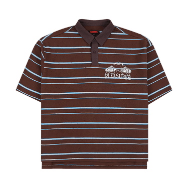 Pleasures Teleport Boxy Polo 'Brown'
