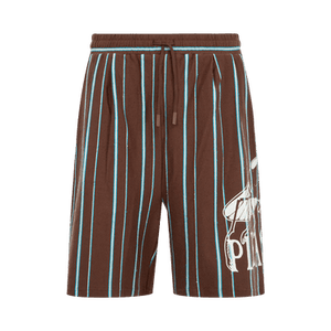 Pleasures Teleport Wide Shorts 'Brown'