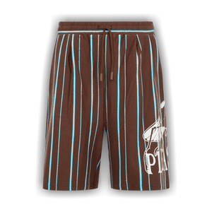 Pleasures Teleport Wide Shorts 'Brown'