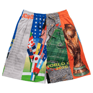 Pleasures World Cup Wide Shorts 'Multicolor'