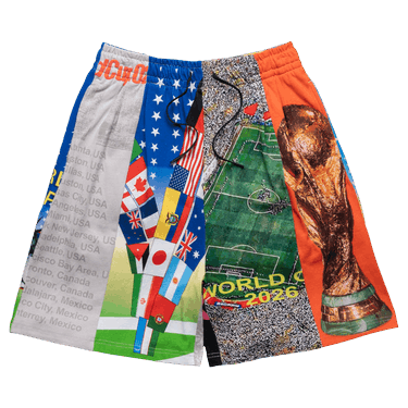 Pleasures World Cup Wide Shorts 'Multicolor'