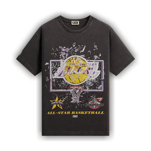 Kith For NBA All-Star Los Angeles Lakers Shattered Backboard Vintage Tee 'Black'