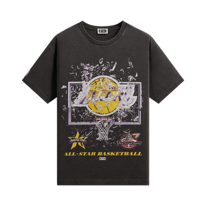 Kith For NBA All-Star Los Angeles Lakers Shattered Backboard Vintage Tee 'Black'