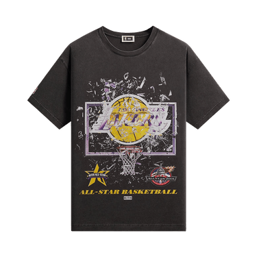 Kith For NBA All-Star Los Angeles Lakers Shattered Backboard Vintage Tee 'Black'