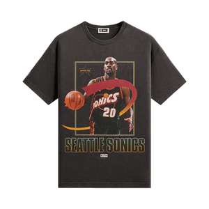 Kith For NBA All-Star Seattle Supersonics Gary Payton Vintage Tee 'Black'