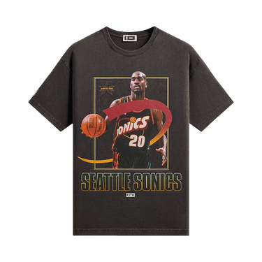 Kith For NBA All-Star Seattle Supersonics Gary Payton Vintage Tee 'Black'