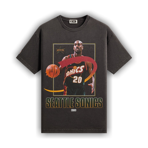 Kith For NBA All-Star Seattle Supersonics Gary Payton Vintage Tee 'Black'