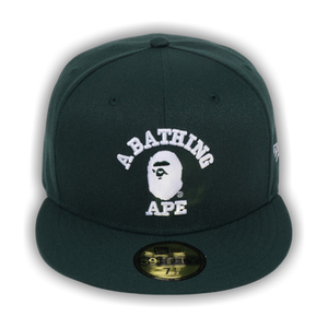 BAPE x New Era Glow In The Dark College 59Fifty Cap 'Green'