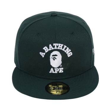 BAPE x New Era Glow In The Dark College 59Fifty Cap 'Green'