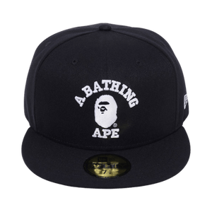 BAPE x New Era Glow In The Dark College 59Fifty Cap 'Navy'