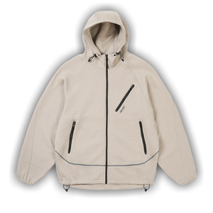 Palace Sporty Zip Hood 'Concrete Grey'