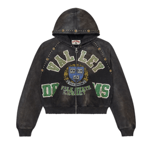 Vale Forever Gem Zip Up Hoodie 'Black'