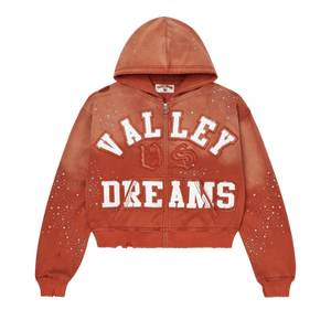 Vale Forever Classico Zip Up Hoodie 'Orange'