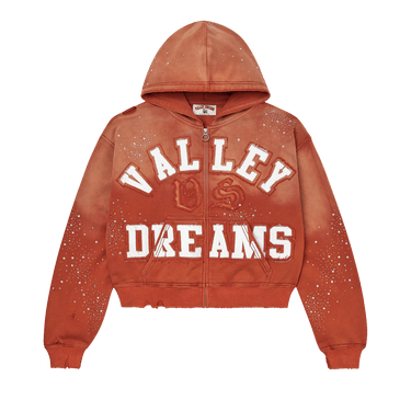 Vale Forever Classico Zip Up Hoodie 'Orange'