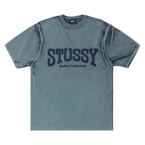 Stussy Burly Stone Washed Tee 'Navy'