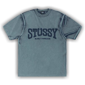 Stussy Burly Stone Washed Tee 'Navy'