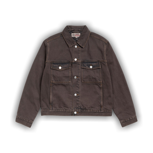 Stussy Lined Denim Trucker Jacket 'Resin Wash Brown'
