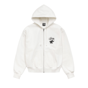 Stussy Long Haul Zip Hoodie 'Off White'