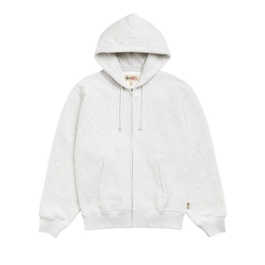 Stussy Fleece Zip Hoodie 'Ash Heather'