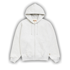 Stussy Fleece Zip Hoodie 'Ash Heather'