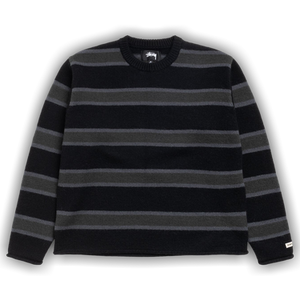 Stussy Striped Wool Sweater 'Black'