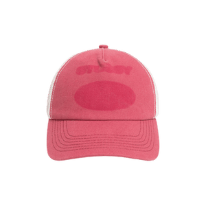 Stussy Ghost Logo Trucker 'Red'