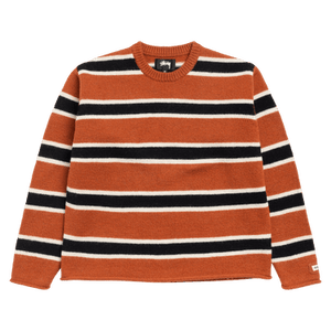 Stussy Striped Wool Sweater 'Umber'