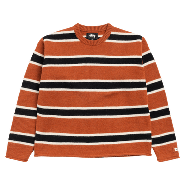 Stussy Striped Wool Sweater 'Umber'