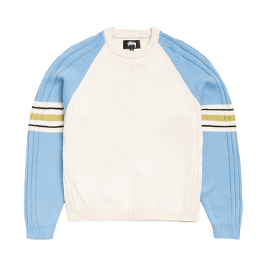 Stussy Stripe Raglan Crew 'Blue'