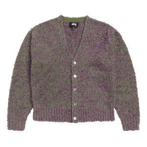 Stussy Textured Cardigan 'Purple/Green'