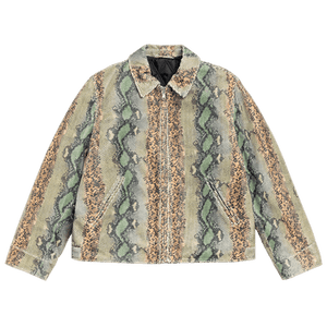 Stussy Garage Jacket Leather 'Snake'