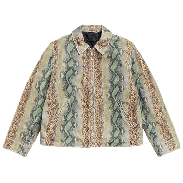 Stussy Garage Jacket Leather 'Snake'