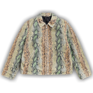 Stussy Garage Jacket Leather 'Snake'
